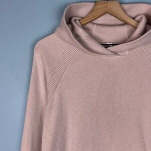 Lululemon Soothe Away Hoodie Women's 8 Pink Knit Logo Pullover Cashmere Blend